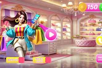 design professional 2d and 3d game UI for mobile game developer android and ios