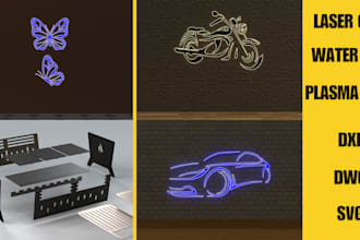 create dxf, dwg, and cad files for cnc laser and plasma cut
