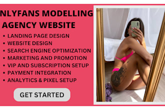 design onlyfans modelling website onlyfans agency website onlyfan landing page