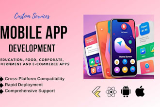 be your mobile app developer in flutter and react native
