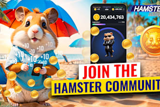 telegram promotion, run crypto ads to bring 100k hamster users and dex traders