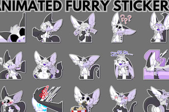 draw furry stickers, animated stickers for your telegram crypto stickers