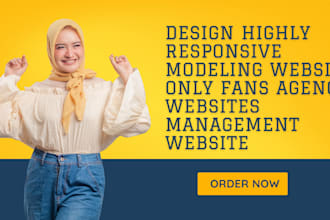 design modeling website only fans agency website management  wordpress website