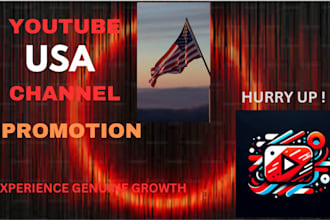 shoutout your youtube channel to USA audience and grow organic subscribers