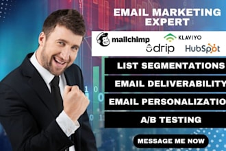 setup segmentation deliverability personalization mailchimp klaviyo drip hubspot