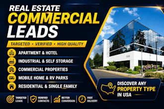 provide verified US commercial property owner leads with skip tracing