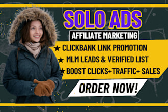do USA solo ads, USA affiliate link promotion, USA sign up, MLM leads generation