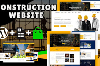 design construction, plumbing, real estate website for you