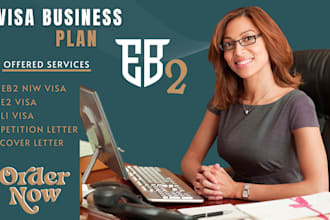 draft eb2 niw, e2, l1 US visas business plan according uscis
