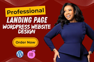 design lead capture landing page wordpress  landing page design single page site