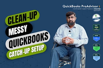 setup quickbooks online cleanup bank reconciliation accounting bookkeeping