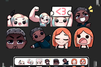create emote packs for streaming or chat