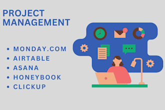 setup monday, honeybook, asana, clickup, airtable workflows