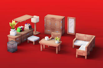 create a professional minecraft or hytale 3d model for you
