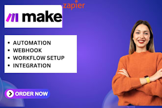 streamline workflows with make, zapier, or custom automation scenarios