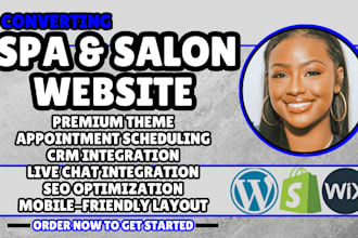 salon and spa website beauty salon website beauty and wellness website design