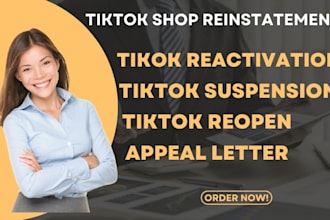 fix reactivate remove reinstate suspend tiktok shop violation via appeal letter