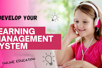 develop custom e learning website, lms website, elearning, learndash expert