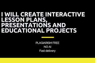 create interactive lesson plans, presentations and educational projects