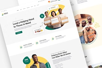 design non profit website ngo charity donation website