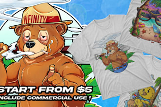 draw high resolution cartoon mascot illustration for you