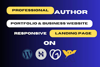 design author website, ebook website, portfolio website, book author website