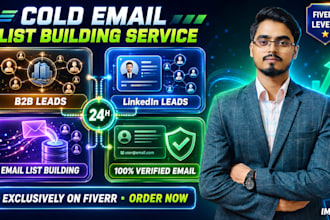 build a verified email list for cold email marketing and b2b lead generation