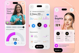 develop custom ai healthcare app, telemedicine mobile app and webapp, hippa, ehr