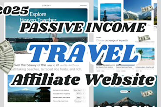 create automated travel affiliate website to make money online
