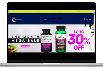 peptide nutraceutical sarms nootropic shopify store supplement ecommerce website