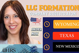 register US llc in wyoming, new mexico, texas and get ein for non residents