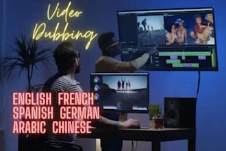 professional video dubbing and translation english, german, french, and spanish