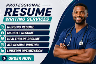 write a job winning nursing, medical and healthcare resume with cover letter