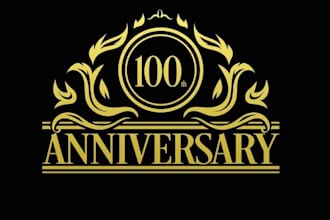 make awesome for event or anniversary logo design