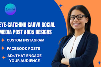 design social media instagram facebook post ads fb ads banner ads linkedin canva