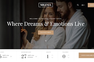 create a villa or resort booking website