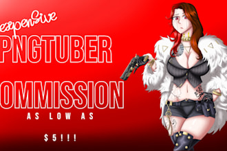 draw a pngtuber for twitch streaming or youtube recordings