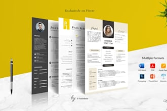 create a modern resume and cover letter for career success
