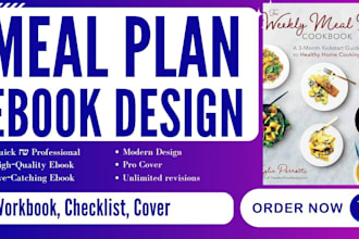 create engaging healthy meal plan and recipe ebook lead magnet for your brand