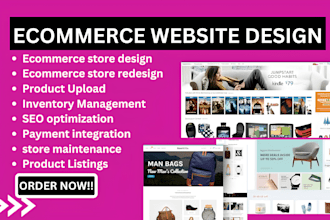 design, redesign wix, showit, ecwid, godaddy, ionos ecommerce store website