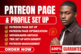setup patreon page optimize patreon profile tier page setup, patreon promotion