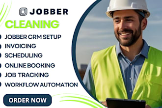 setup jobber crm contractor, invoicing, scheduling, job tracking, quoting