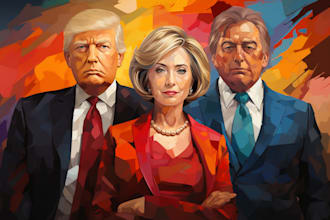 turn your photo into professional digital wpap pop art portrai