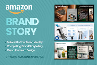 design an amazon brand story