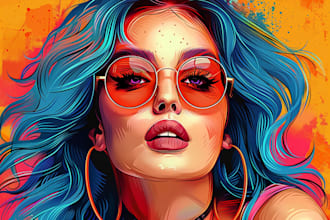 do your photo into awesome wpap pop art, portrait style