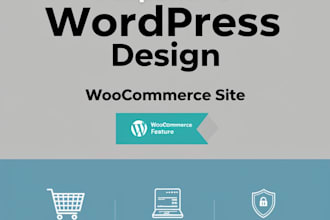 create a responsive wordpress or woocommerce site with a modern SEO optimized
