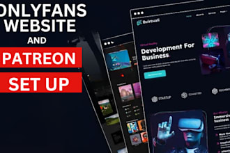 set up onlyfans website patreon page clone website for optimization
