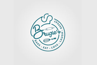 design memorable luxurious organic baked goods logo