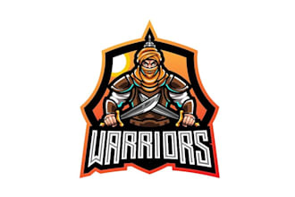 design high quality warrior girl esports mascot logo with express delivery