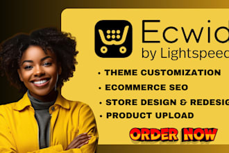 setup design and redesign and optimize your ecwid store  for higher sales